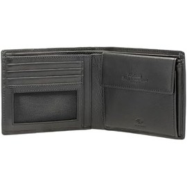 Maitre Men's Genuine Leather Wallet with RFID Protection, Coin Compartment & Key Compartment – Elegant Wallet for Men – Wallet and Credit Card Holder with Note Compartment – Card Holder Wallet, black,