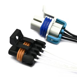 GROBARPART 2 Pcs 234-4012 234-4018 Oxygen Sensor O2 02 Sensor Connector Harness Pigtail Fit for Chevy Astro Beretta Blazer C1500 C2500 Camaro Express 1500 2500 3500 Impala 1993-2003 Replace# 2344012