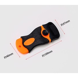 Double Edge Window Scraper Tool,Mini Razor Scraper for Removing Glue Residue with 10pcs Plastic Safety Blades and 10pcs Carbon Steel Blades