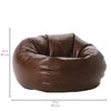 Factory Direct Partners 35" Rustic Western Bean Bag Chair; Distressed