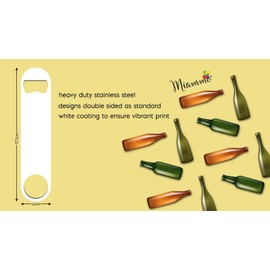Go Duck Yourself bar Blade with Printed Steel Bottle Opener - White Double Sided Print