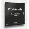 A 2063 Door Sign Black Matt UV Print 12 x
