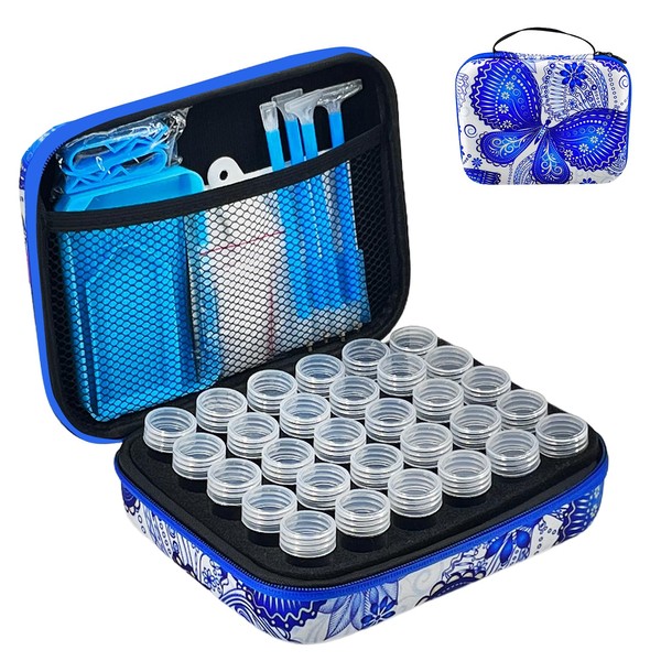 LIRUNQIU Diamond Painting Storage Containers, 30 Slots Diamond Art Accessories