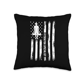 Hydration Specialist Team Manager Waterboy Specialist Team Manager Football Hydrated Waterboy Throw Pillow, 16x16, Multicolor