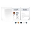 Pack of 2 3 Application Folders Crystal White Metallic with