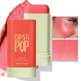 Rubor En Crema, Rubor en Barra Maquillaje Blush En Duradero, Blush De Makeup Para Maquillaje Mujer Niña, Facial Hidratante Para Mejillas (ORANGE)