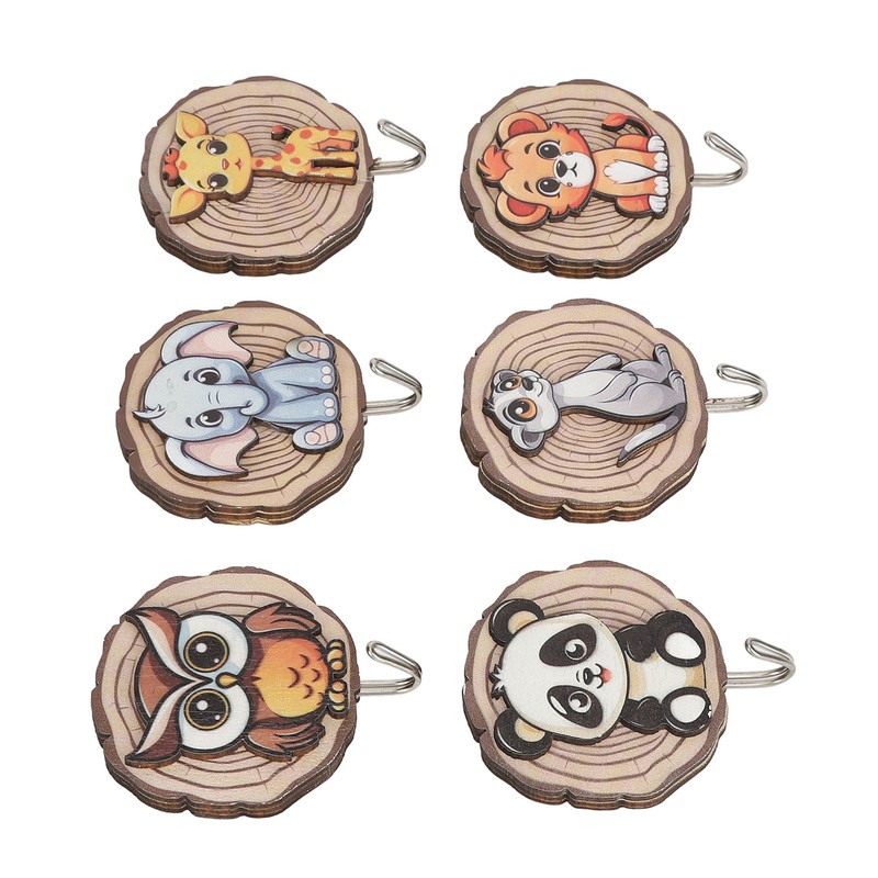 Children Cartoon Clothes Hook No Drilling Lovely Self Adhesive Kids