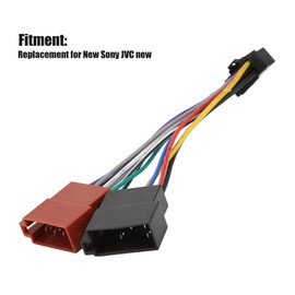 Acouto Reemplazo del Conector del Arnés de Cableado de Radio ISO para Nuevo Adaptador de Arnés de Cable Estéreo de Radio Conector de Arnés de Cableado ISO