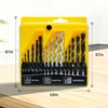 Drill Bit Set for Drill Drivers,HSS Steel,Carbon Steel,Alloy Drill Bits-5/64