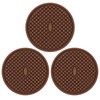 3 Pack Silicone Coasters for Drinks, Thickened Coasters with Deep