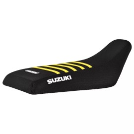 Suzuki 1989-2004 Suzuki LT 160 LTF 160 Lt160E Quadrunner 160 Seat Covr BLK/YEL RIB #315