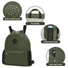 WANDF Drawstring Backpack Sports Gym Bag with Shoes Compartment, Water-Resistant