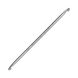Addi 265-7 4 Double-Headed Tunisian Crochet Hook 4mm, Metal, Aluminium