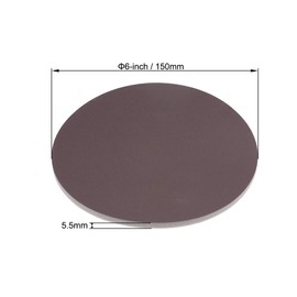 uxcell 6-Inch Sanding Sponge Hook and Loop Sanding Disc Wet/Dry for Car Wood Drywall Metal Brown Corundum 1200-1500 Grit 3 Pcs