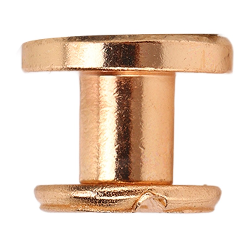 200 Set Book Binding Screw 9x6.5mm DIY Leather Electroplating Uniform