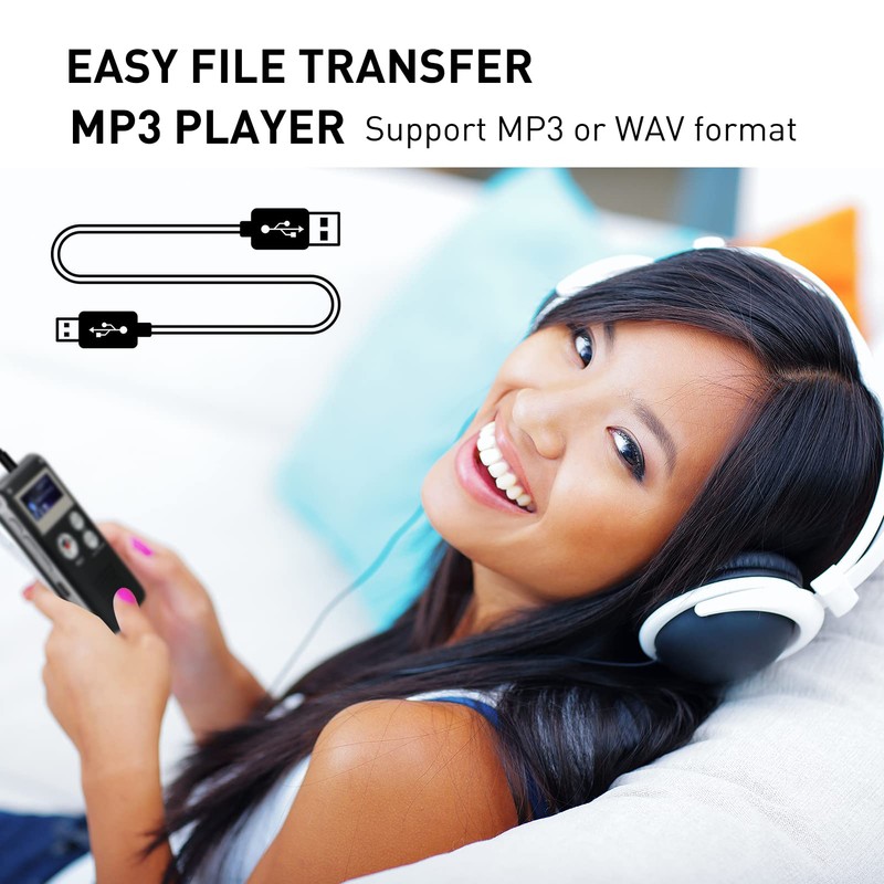 Digital Voice Recorders 8GB Audio Recorder Voice Activated Recorder for