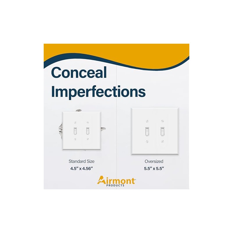3-Gang White Metal 2 Toggle 1 Duplex Combination Wall Plate