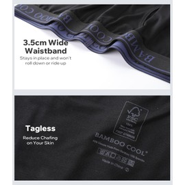 Men's 50S Ultra-Soft Boxer Briefs Cooling Underwear for Men Tag-Free No Ride-Up Mens Underwear