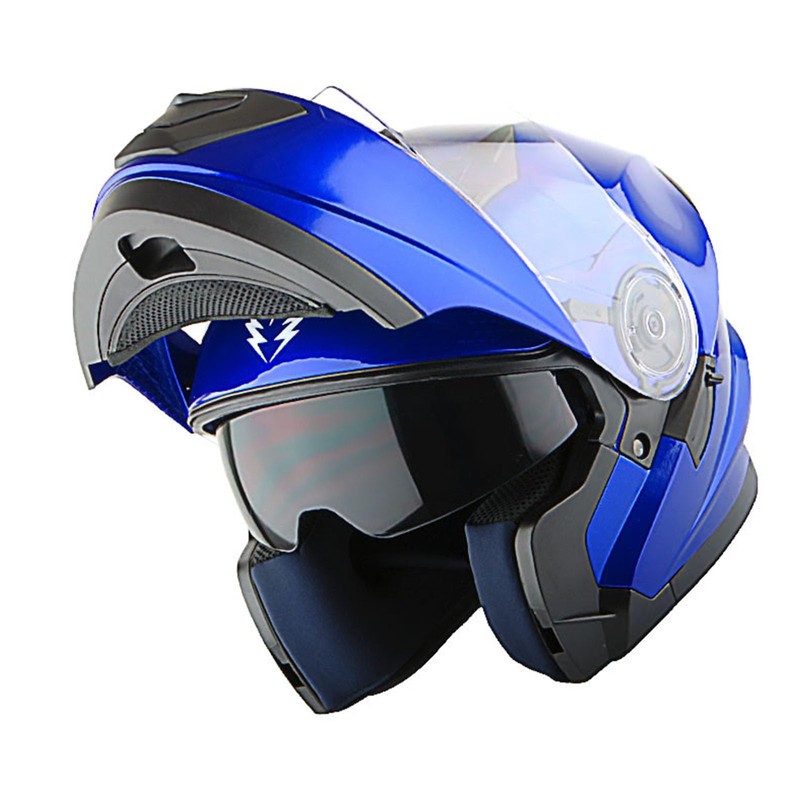 1Storm New Motorcycle Bike Modular Full Face Helmet Dual Visor