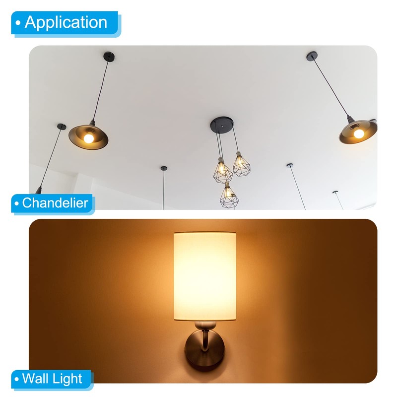 PATIKIL 115mm Round Ceiling Light Plate Kit, 2 Set Light
