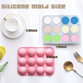 Golf Chocolate Mold Set - Silicone Baking Molds with Ball, Club, Hole & Tee, Food-Grade for Golf Party Treats, Chocolate Bombs & DIY Sports Gifts - 2 Pack