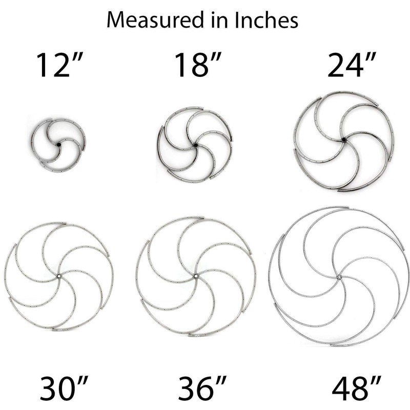 Firenado 18-Inch Natural Gas Spiral Ring Burner - Stainless Steel