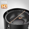 18 Inch Vertical Charcoal Smoker, 3-in-1 Heavy Duty