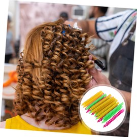 IWOWHERO Crimper-Haarwerkzeug 100st Spiral-dauerwelle Lockenwickler Lockenstab Haardauerwellen Für Frauen Lockenstäbe Haarstäbchen Für Locken Dauerwellen-kit Abs Wollrolle Multifunktion