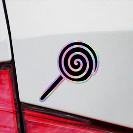 Holographic Decal Stickers Of Spiral Lollipop Premium Waterproof Vinyl Decal Stickers For Laptop Phone Accessory Helmet Car Window Mug Tuber Cup Door Wall Decoration ANDVER3e46961HO110322