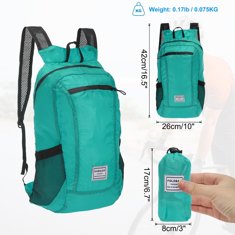 [PATIKIL] Hiking Backpack 15L-20L Packable Lightweight Backpack Daypack Foldable Outdoor