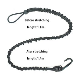 2 Pack Tool Lead with Carabiner Hook and Adjustable Loop End Retractable Tool Leash Fall Protection Tool