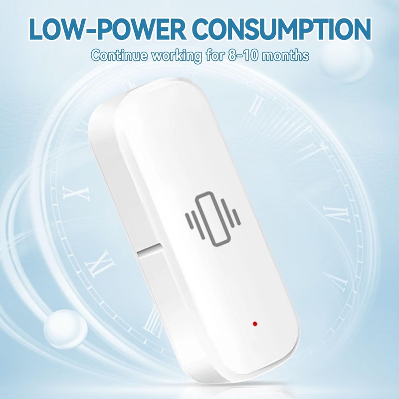 WiFi Vibration Sensor, Wireless Glass Break Detector, Mini Window Alarms