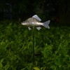 KAIXOXIN Solar Garden Lights Metal Fish Decorative Stake for Outdoor