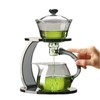MOZEO Glass Teapot Set Semi Automatic Drip Rotating with Infuser