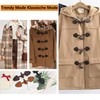 QZKJQDD 4 Pairs Leather Toggle Clasps, Buttons Closure Jackets, Buttons