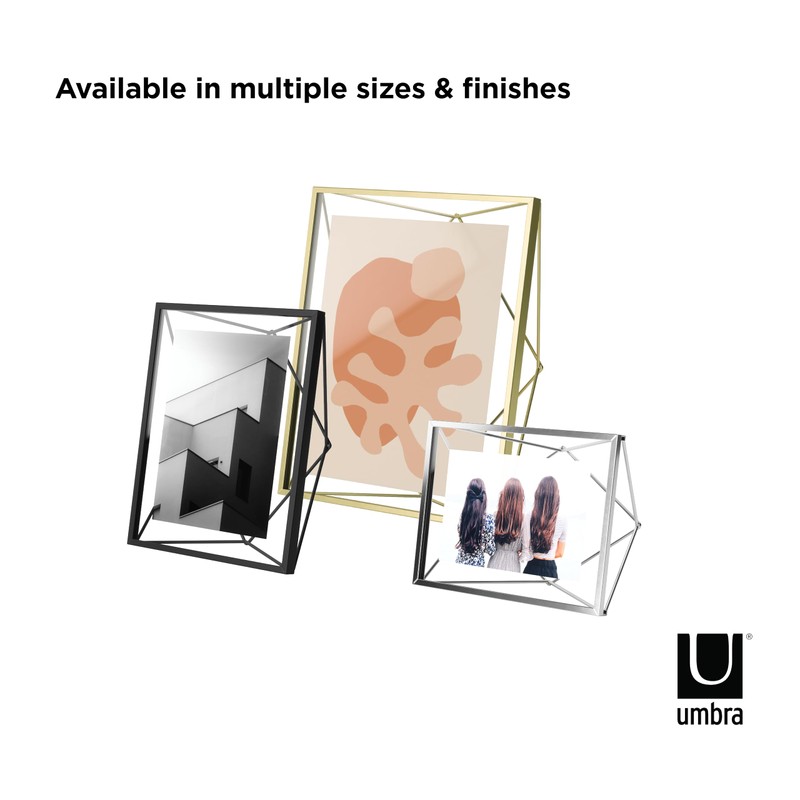 Umbra Prisma 5x7 Picture Frame for Desktop or Wall, Holds