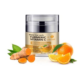 Turmeric Face Cream + 30% Vitamin C – Glow Boosting Moisturizer & Skin Repairing, Hydrating with Organic Ingredients – Anti-Aging Facial Cream for Normal, Dry, Oily & Combination Skin – 1.7 FL OZ Collagen Skin Moisture Moisturizing vgo