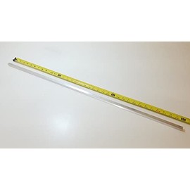 6061 Aluminum Square Bar, 1/2" Square x 36" Long, Solid Stock, T6511