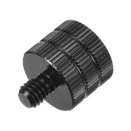 QUARKZMAN Microphone Stand Adapter 1/4 Female to M6 Male Thread Adapter for Microphone Stand Mount to Camera Tripod Adapter