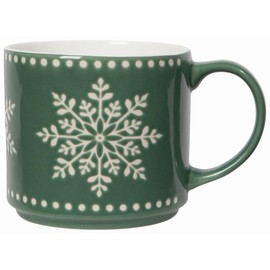 NOW DESIGNS Good Tidings Snowflake Stacking Mug 16 Oz, 1 EA