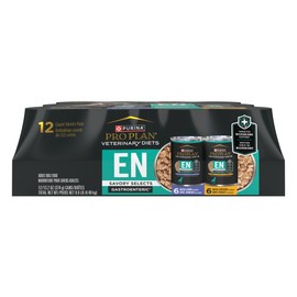 Purina Pro Plan Veterinary Diets EN Savory Selects Gastroenteric with Chicken and with Lamb in Gravy Gastrointestinal Dog Food Variety Pack - (Pack of 12) 13.2 oz. Cans