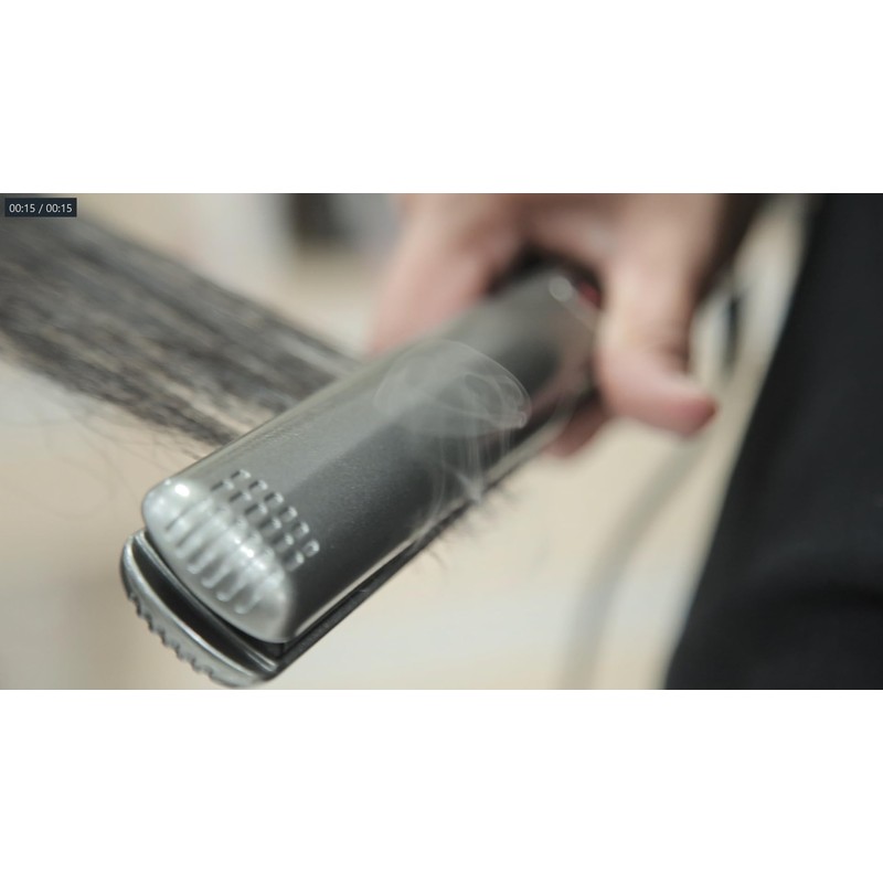 Professional Flat Iron Hair Straightener-Dual Voltage Volumizing Nano Technology-Titanium Hair