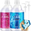 Teexpert Crystal Clear Epoxy Resin Kit 1 Gallon Self-Leveling Coating