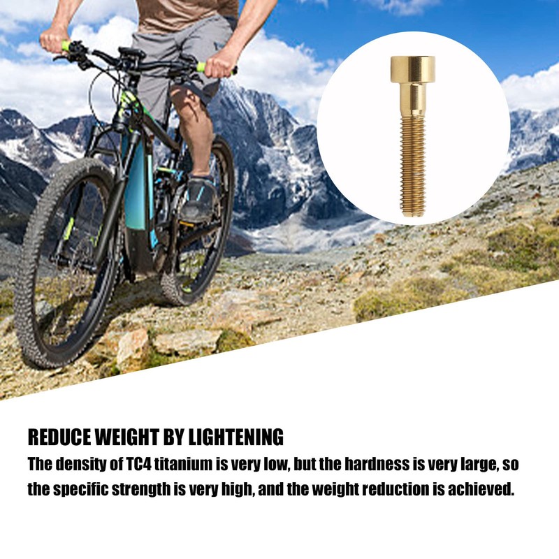 Bike Headset Cap Headset Stem Top Cap Fixing Bolt M6x30mm