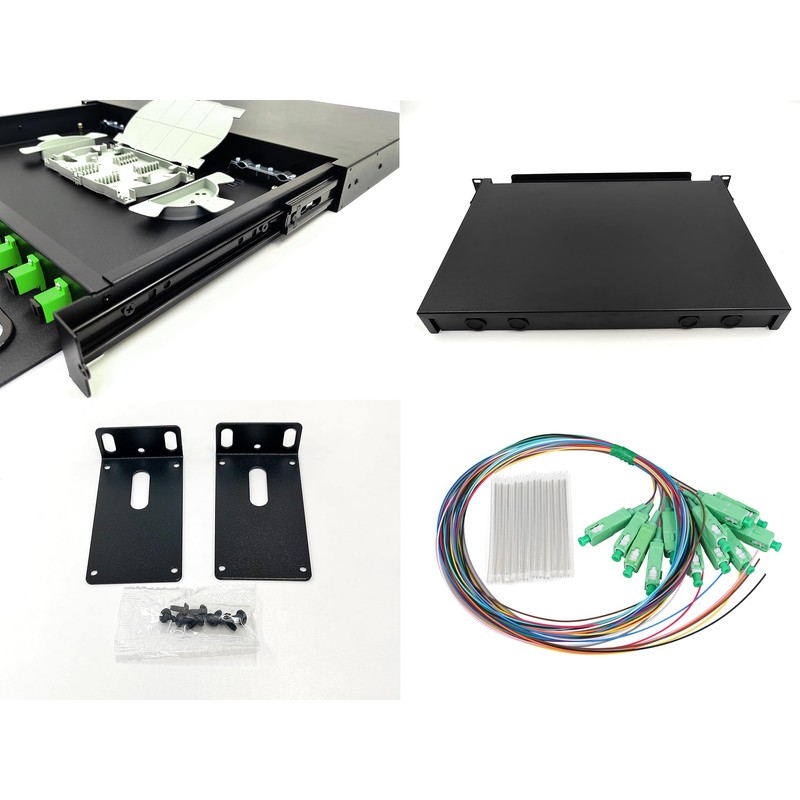Duogalia SC-APC Simplex Singlemode 12 Port Rack Mount Enclosure Box