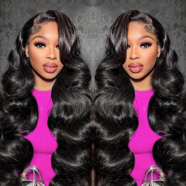 Brasilianische Perücke, gelockt, Echthaar, 180 % Dichte, Perücke, 13 x