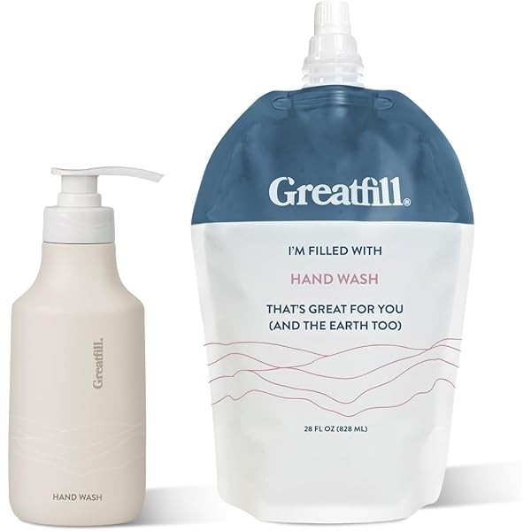 Hand Soap Starter Kit - 1 Grey Stainless Steel Hand