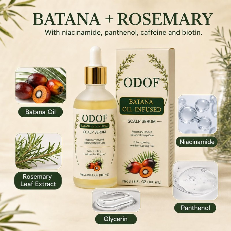 Batana Oil-Infused Scalp Serum with Rosemary