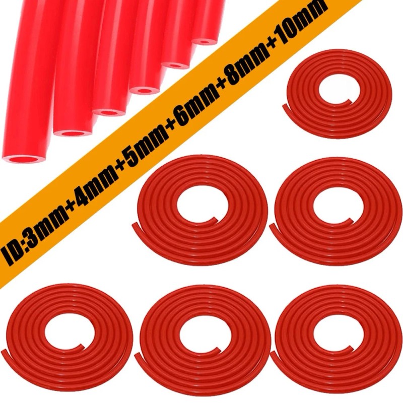 6PCS 5ft Silicone Vacuum Hose Automotive High Performance Car Vacuum