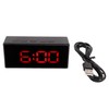 QANYEGN Digital Alarm Clock, Large Mirrored LED Clock, Large Display